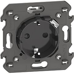 Base 2p+t+usb living now - cargador usb tipo c integrado - dark - 2 módulos