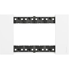 Placa embellecedora living now de color blanco - 4mod