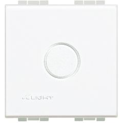 Tapa ciega livinglight - 2mod - blanco