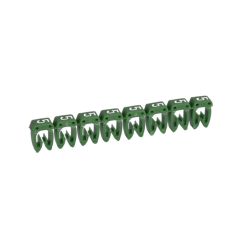 Etiqueta cab 3 para cableado de 1,5 a 2,5² - cifra 5 - verde