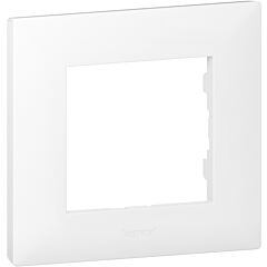 Placa embellecedora niloé step de 1 elemento de color blanco mate