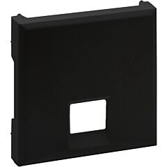 Frontal niloé step - bases telefónicas e informáticas rj 45 - negro mate