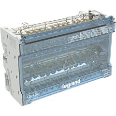 Repartidor modular de barras escalonadas - 4 polos - 125a - 14 salidas - 8 módulos