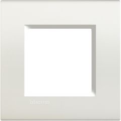 Placa embellecedora livinglight de color blanco - 2 módulos