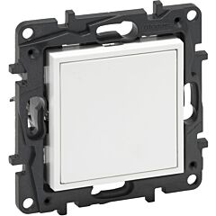Tapa ciega y adaptador para mosaic niloé step - blanco mate