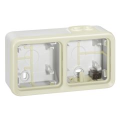 Caja con conos plexo modular blanco - 2 elementos horizontales