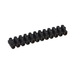 Regleta de conexión nylbloc™. 12 bornas con capacidad 2,5mm². intensidad máx. 24a. negra