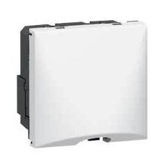 Salida de cables mosaic - con retenedor - 2mod - 10a - 4 bornes - blanco