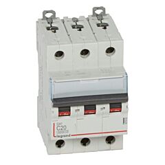 Magnetotérmico dx³ 6000/10 ka - 3p - 400 v~ - 20a - curva c