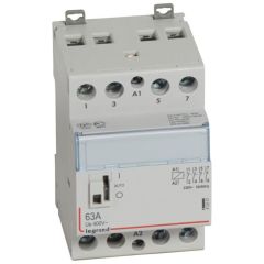 Contactor con bobina 230v~ - 4p - 250v~ - 63a - 4 nc - 3mod