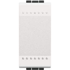 Interruptor livinglight 16 ax-250 v~ - luminoso - borne auto - 1 módulo - blanco