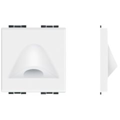 Salida de cables livinglight ø 9mm - 2 módulos - blanco