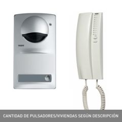 Kit audioa 1 (1 vivienda) placa de superficie y teléfono serie 7