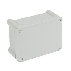Caja plexo ip55 ik07, rectangular, de 155x110x80mm. sin entradas. color gris