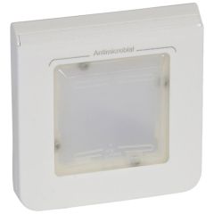 Placa mosaic - 2 módulos - estanca- ip 44 - blanco antibacteriano