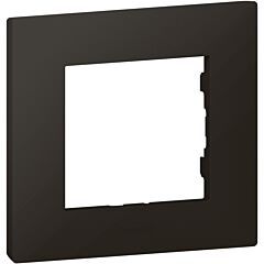 Placa embellecedora niloé step de 1 elemento de color negro mate