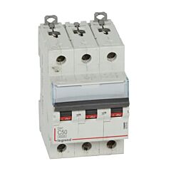 Magnetotérmico dx³ 6000/10ka - 3p - 400v~ - 50a - curva c