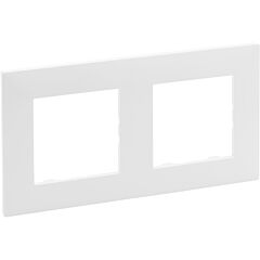 Placa embellecedora niloé step de 2 elementos de color blanco mate