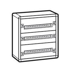 Caja distribución metálica xl³ 160 - totalmente modular - 3 filas de 24mod