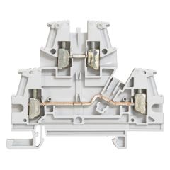 Borna viking 3 con tornillo - 2 uniones - 2 pisos - gris - paso 6