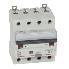 Magnetotérmico diferencial dx³ 6000/10ka - 4p- 400v~ -25 a-curva c- 300ma-tipo ac