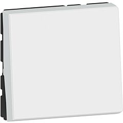 Interruptor mosaic easyled - 2 módulos, 1 vía o polo - 10ax - 250 v~ - blanco
