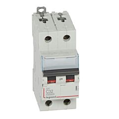 Magnetot&eacute;rmico dx&sup3; 10000/16ka - 2p - 230/400v~ - 32a - curva c