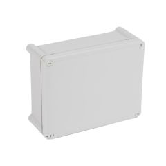 Caja plexo ip55 ik07, rectangular, de 220x170x92mm. sin entradas. color gris