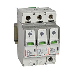 Descargador de sobretensiones de baja tensión tipo t2 imax 40ka/polo - 3p