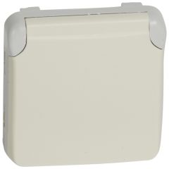 Base de corriente plexo ip 55 - 2p+t bornes automáticos- modular - blanco