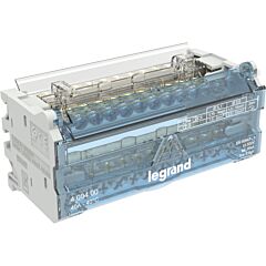 Repartidor modular de barras escalonadas - 2 polos - 40a - 12 salidas - 6 módulos