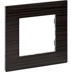 Placa embellecedora niloé step de 1 elemento de color madera oscura