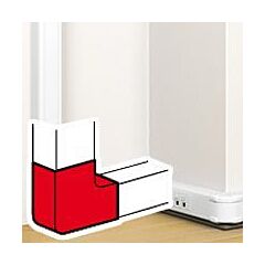 Ángulo plano 90° - para canal dlp de clipaje directo 50x80