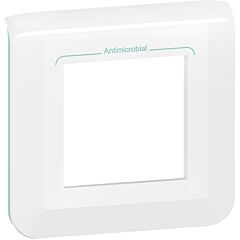Placa mosaic - 2 módulos - blanco antibacteriano