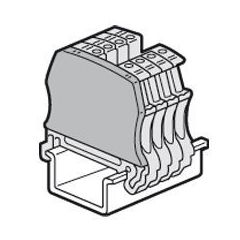 Tapa terminal para borna viking 3 con tornillos - 1 entrada/1 salida - paso 12 y 15