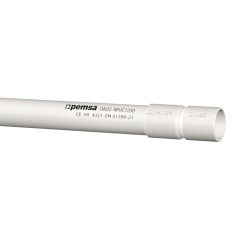 Tubo rpvc1250+manguito dn20 gris