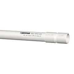 Tubo rpvc1250+manguito dn16 gris