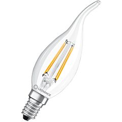 Led classic ba p 4w 827 fil cl e14