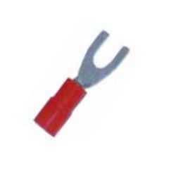 Terminal preaislado horquilla 0,3-1,5mm² borne 5 rojo