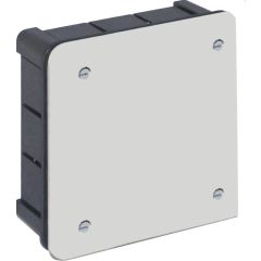 Caja de conexión de empotrar. de 100 x 100 mm. tapa con tornillos