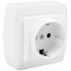 Base fija 2p+t, 16a 250v~. de superficie.