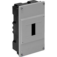 Caja de distribución de empotrar para 4 elementos precintable.