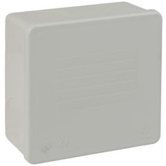 Caja estanca de conexión 100 x 100 x 45 mm sin conos. color gris.