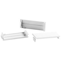 Tapa cubre huecos. 1 módulo. color blanco.