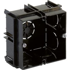 Caja de mecanismos de empotrar para 1 elemento, 65 x 65 x 40 mm. universal. enlazable. certificado por aenor.