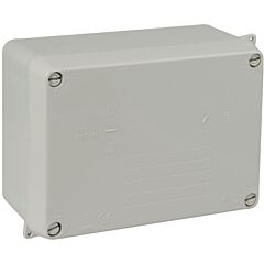 Caja estanca de conexión 153 x 110 x 65 mm sin conos. color gris.