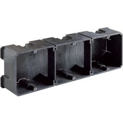 Caja de mecanismos de empotrar para 3 elementos, 217 x 67 x 42 mm. universal.