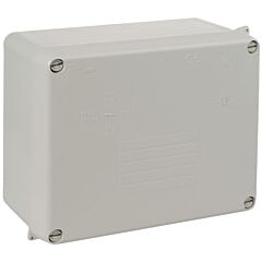 Caja estanca de conexión 160 x 135 x 70 mm sin conos. color gris.