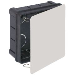 Caja de conexión de empotrar. de 100 x 100 x 45 mm. tapa con garra metálica.
