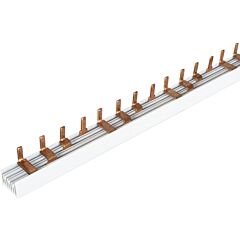 Peine de conexión tetrapolar, sección 10 mm², 63a. longitud 1 m.